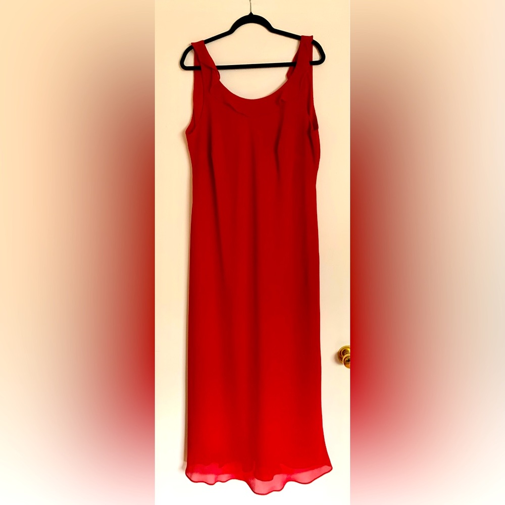 MICHEL ANTONI maxi formal crepe dress